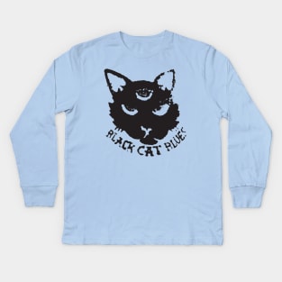blackcat// Kids Long Sleeve T-Shirt